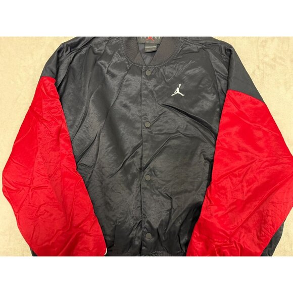 Nike Jordan Flight Renegade Flight Black Bomber Jacket Women's Size L Oversize - Picture 3 of 14